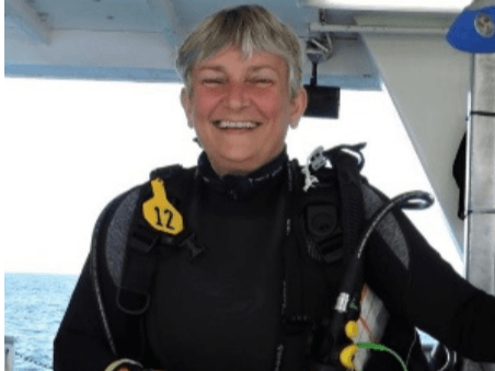 Kelly Drinnen in Scuba Suit